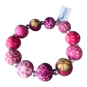 Beads Chunky Handmade Stretch Bracelet NWT